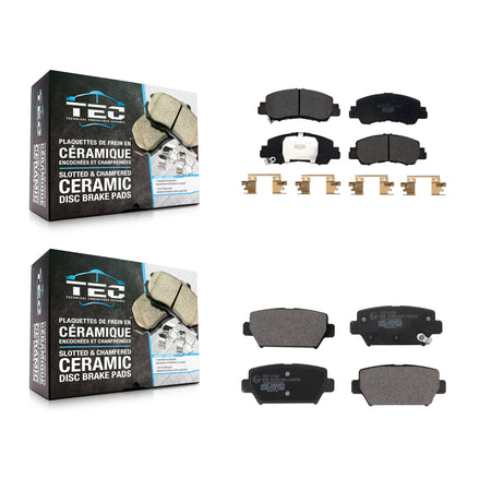 Front Rear Ceramic Brake Pads Kit For Mitsubishi Eclipse Cross With Manual Parking KTC-100712