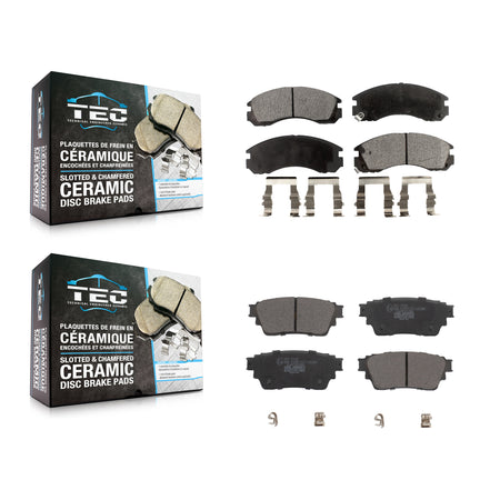 Front Rear Ceramic Brake Pads Kit For Mitsubishi Outlander PHEV KTC-100719