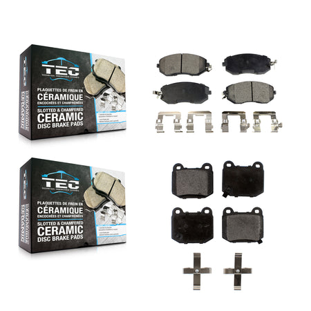 Front Rear Ceramic Brake Pads Kit For 17 Subaru BRZ Limited Premium Without Brembo Brakes KTC-100724