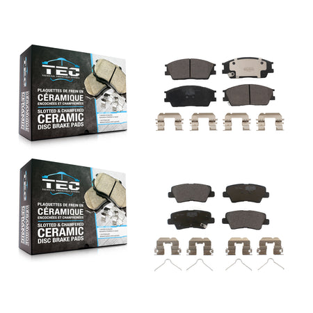Front Rear Ceramic Brake Pads Kit For Hyundai Venue Kia Soul KTC-100727