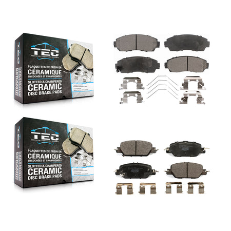 Front Rear Ceramic Brake Pads Kit For 20-22 Honda CR-V FULL HYBRID EV-GAS (FHEV) engine KTC-100730