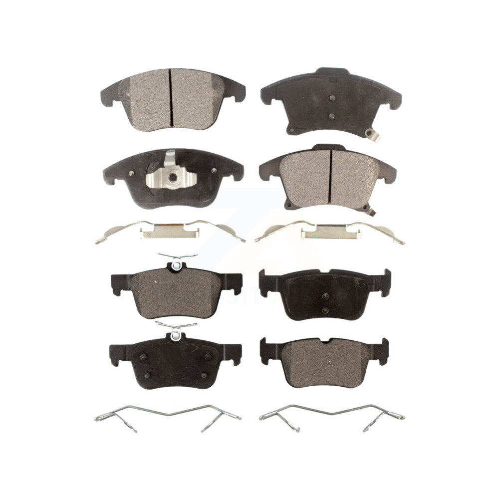 Front Rear Ceramic Brake Pads Kit For 2019-2020 Ford Police Responder Hybrid KTC-100740