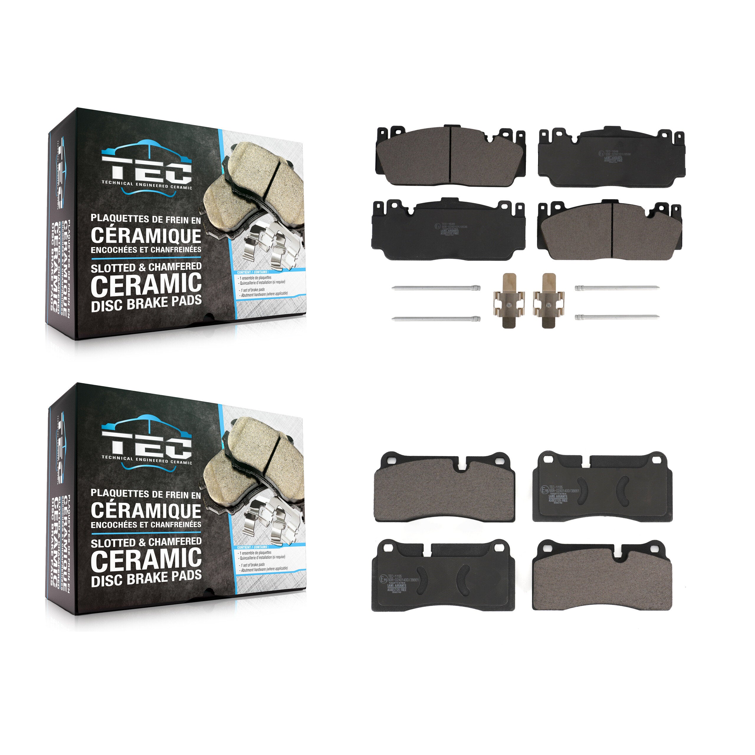 Front Rear Ceramic Brake Pads Kit For BMW M4 M2 M3 With Composite Brakes KTC-100743