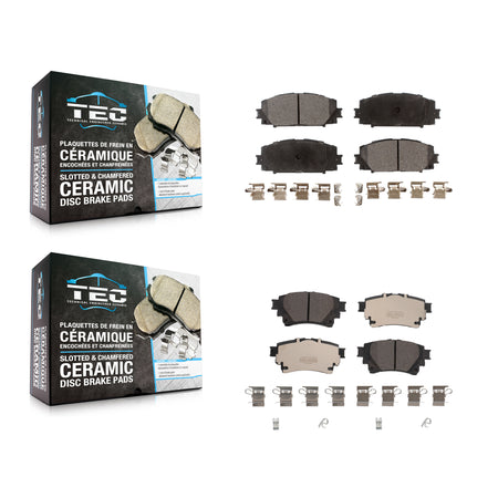 Front Rear Ceramic Brake Pad Kit For 2020-2022 Toyota Corolla With Electric Parking KTC-100745