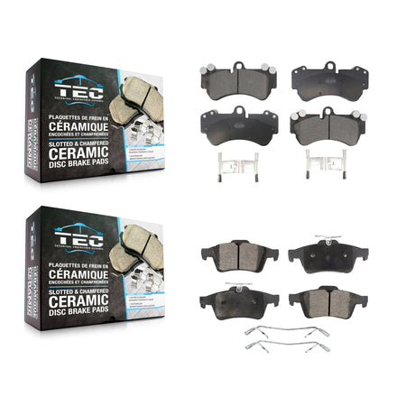 Front Rear Ceramic Brake Pads Kit For 2017 Mercedes-Benz G550 4x4 KTC-100773