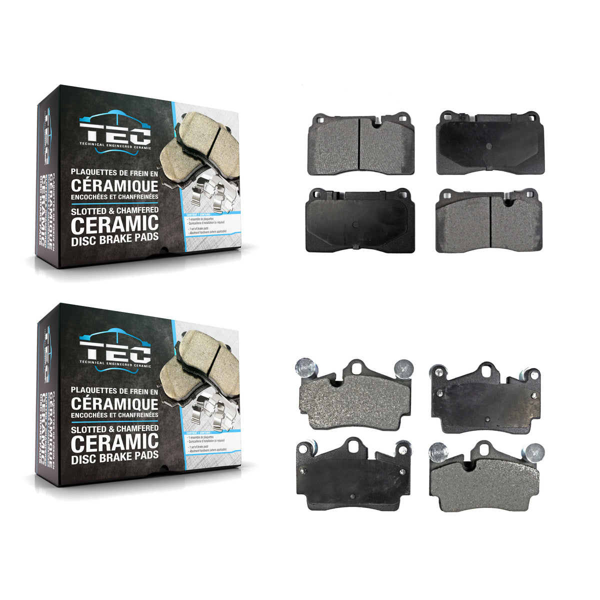 Front Rear Ceramic Brake Pads Kit For Volkswagen Touareg KTC-100781