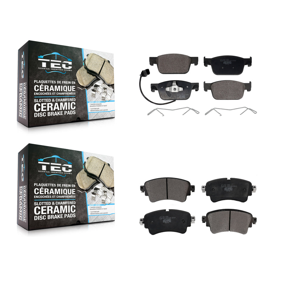 Front Rear Ceramic Brake Pads Kit For Audi A4 Quattro KTC-100782