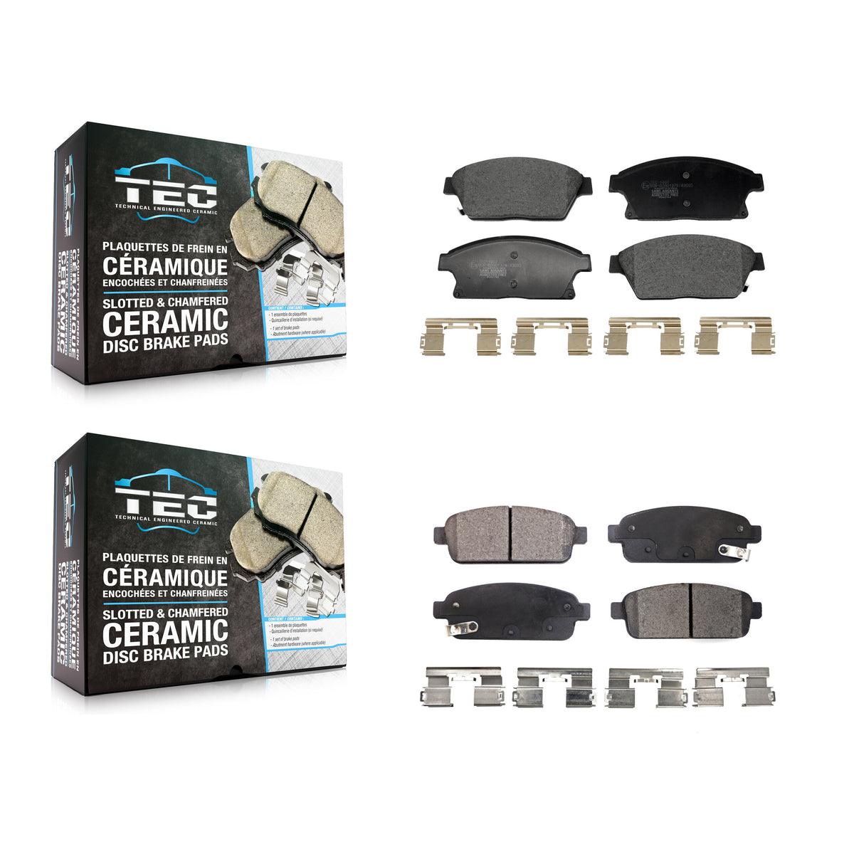 Front Rear Ceramic Brake Pads Kit For Chevrolet Cruze Buick Trax Verano Encore Orlando KTC-100788