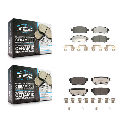 Front Rear Ceramic Brake Pads Kit For 2021-2023 Nissan Kicks Disc rear brakes KTC-100792
