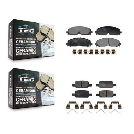 Front Rear Ceramic Brake Pads Kit For 2021-2022 Chevrolet Colorado GMC Canyon KTC-100796