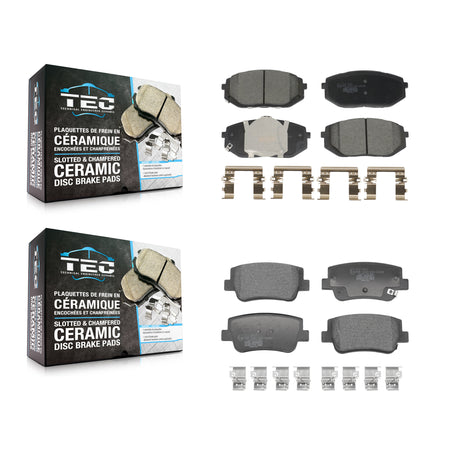 Front Rear Ceramic Brake Pads Kit For Hyundai Sonata Kia K5 KTC-100802