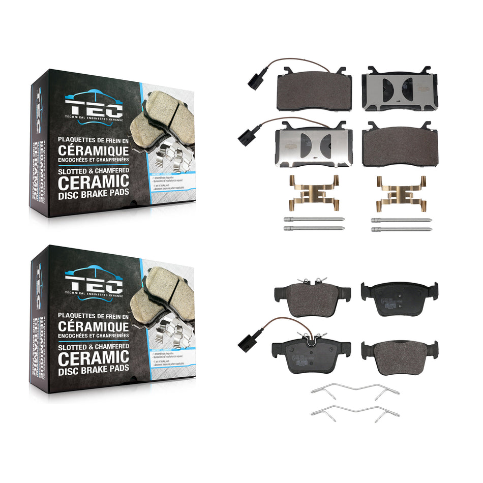 Front Rear Ceramic Brake Pads Kit For Alfa Romeo Stelvio Giulia KTC-100814