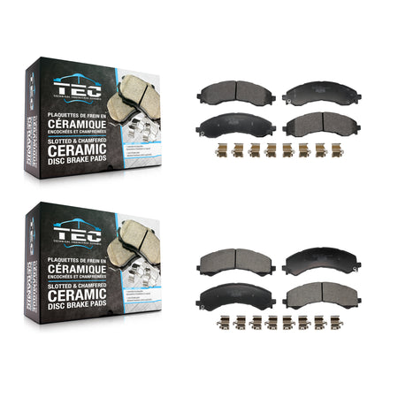 Front Rear Ceramic Brake Pads Kit For GMC Chevrolet Savana 2500 Express 3500 4500 KTC-100840