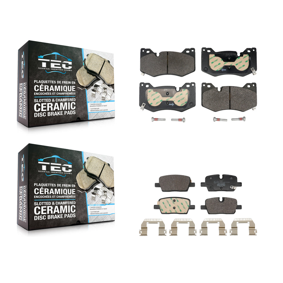 Front Rear Ceramic Brake Pads Kit For Cadillac CT4 KTC-100853