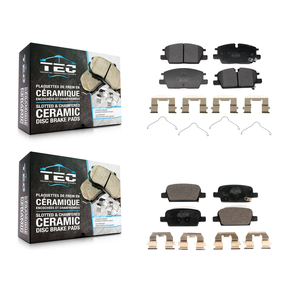 Front Rear Ceramic Brake Pads Kit For Chevrolet Malibu With Manual Parking KTC-100854