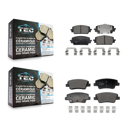 Front Rear Ceramic Brake Pads Kit For Genesis GV70 G80 With Single Piston Caliper 2.5L KTC-100856