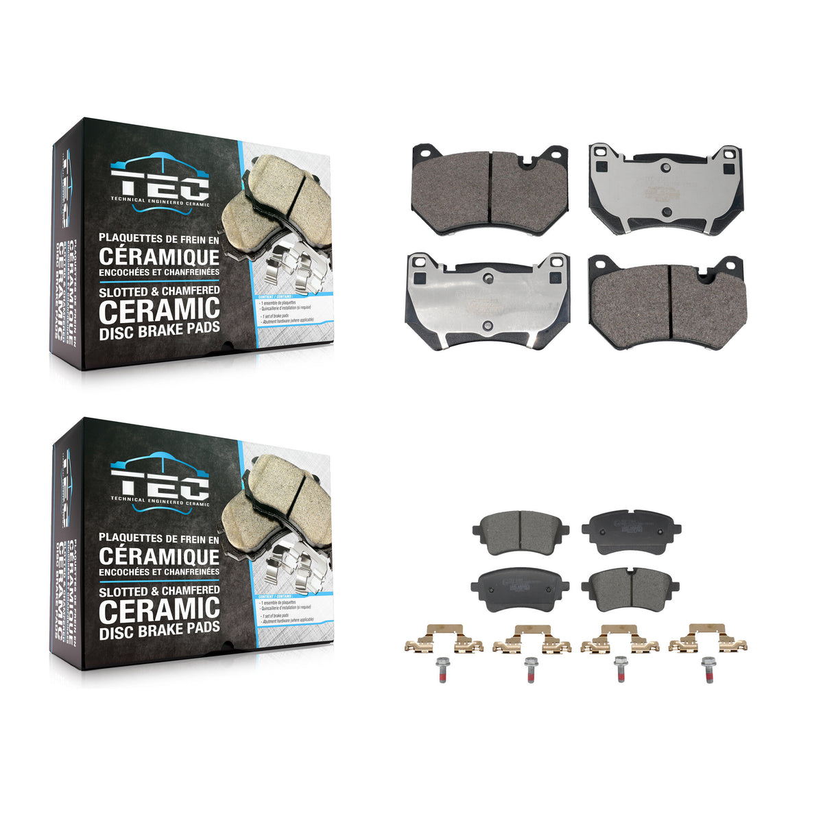Front Rear Ceramic Brake Pads Kit For Audi Q5 Sportback KTC-100867