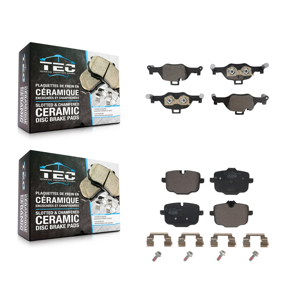 Front Rear Ceramic Brake Pads Kit For BMW X5 540i xDrive X6 KTC-100870