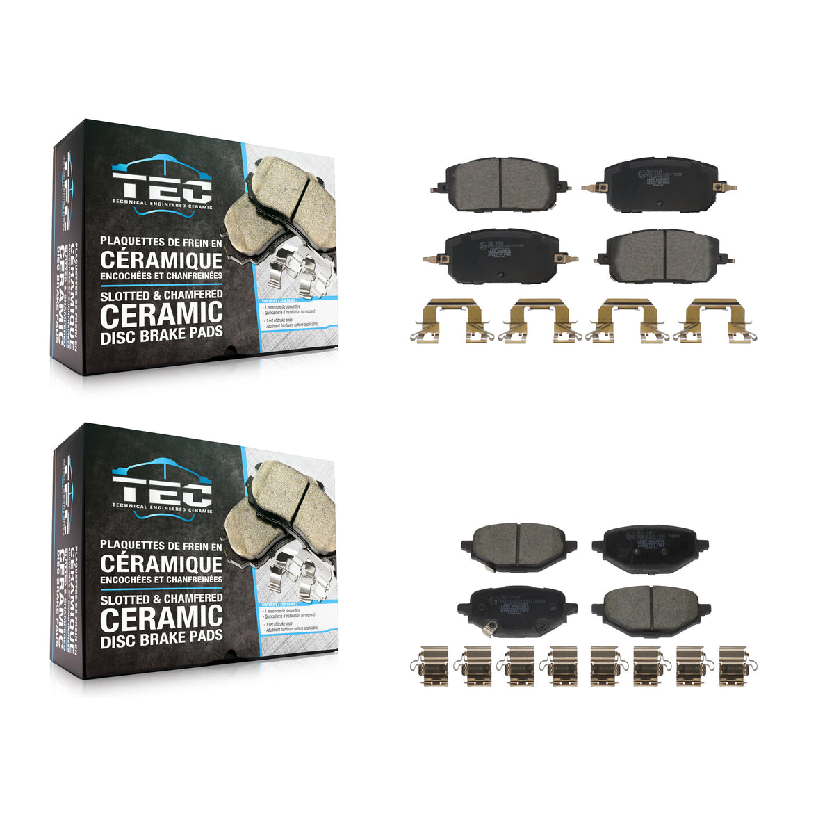 Front Rear Ceramic Brake Pads Kit For 2023-2024 Mazda CX-50 KTC-100879