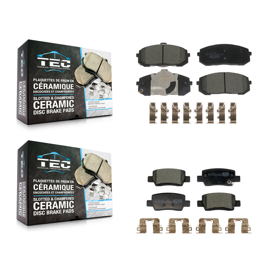 Front Rear Ceramic Brake Pads Kit For Hyundai Elantra With Electric Parking KTC-100890
