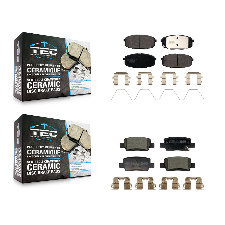 Front Rear Ceramic Brake Pads Kit For Kia Seltos With Electric Parking KTC-100902