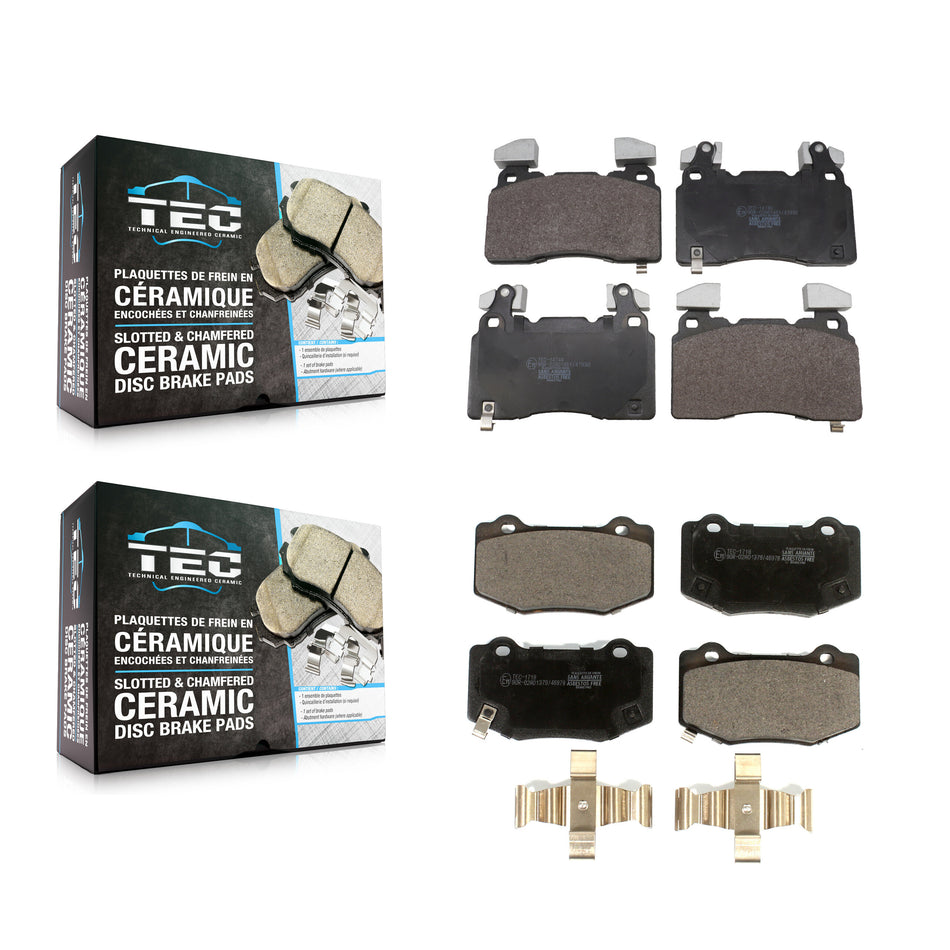 Front Rear Ceramic Brake Pads Kit For Chevrolet Corvette Camaro KTC-100909