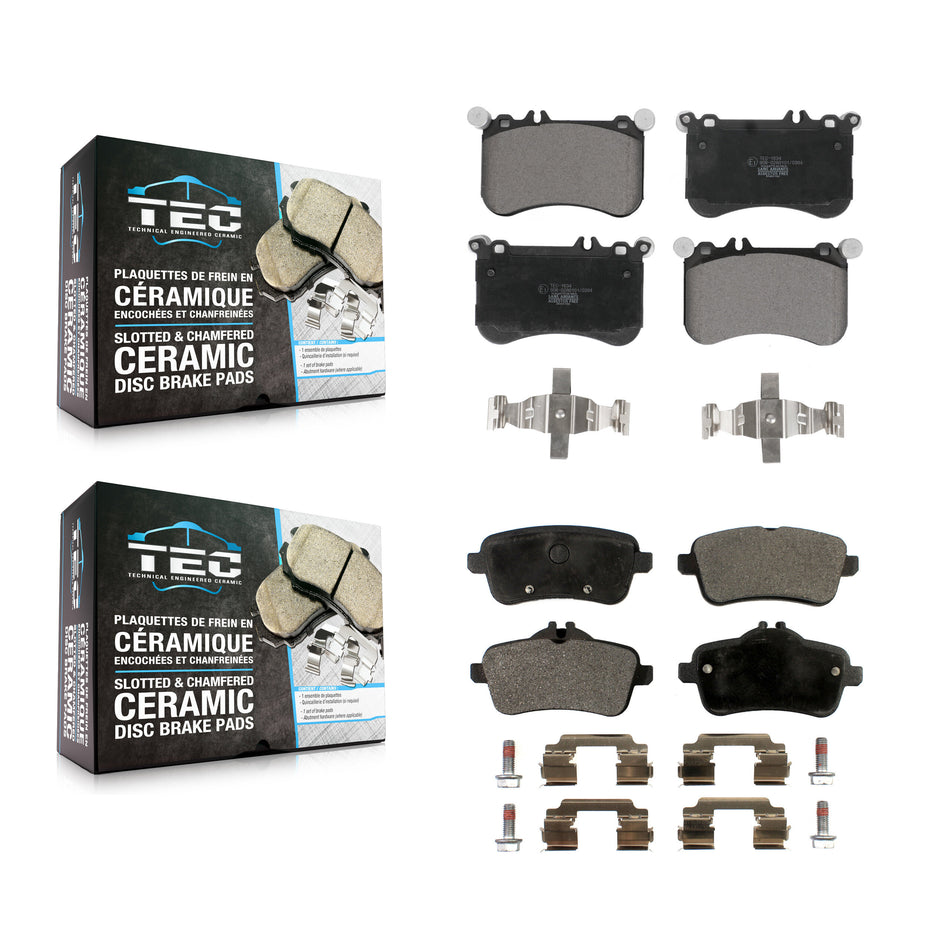 Front Rear Ceramic Brake Pads Kit For Mercedes-Benz SLC43 AMG SLK55 KTC-100918