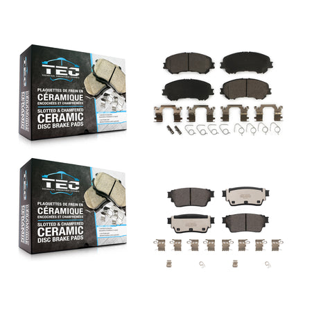 Front Rear Ceramic Brake Pads Kit For Nissan Rogue KTC-100923