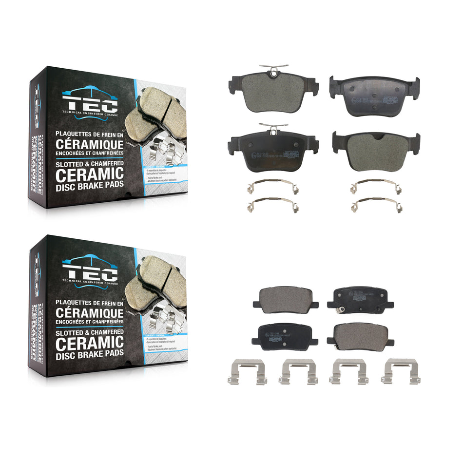 Front Rear Ceramic Brake Pads Kit For Tesla X S With Single Piston Caliper KTC-100924
