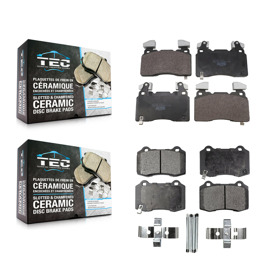 Front Rear Ceramic Brake Pads Kit For Chevrolet Camaro SS KTC-100926