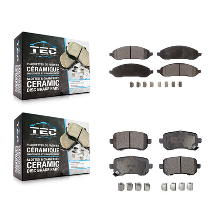 Front Rear Ceramic Brake Pads Kit For 2004-2007 Ford Freestar Mercury Monterey KTC-100934