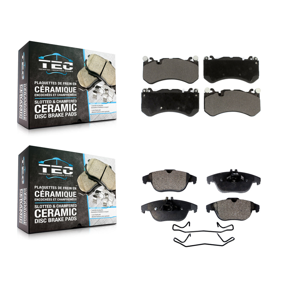 Front Rear Ceramic Brake Pads Kit For 2011 Mercedes-Benz C63 AMG KTC-100938