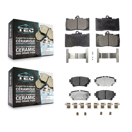 Front Rear Ceramic Brake Pads Kit For Lexus IS300 IS350 RC350 IS500 RC300 KTC-100939