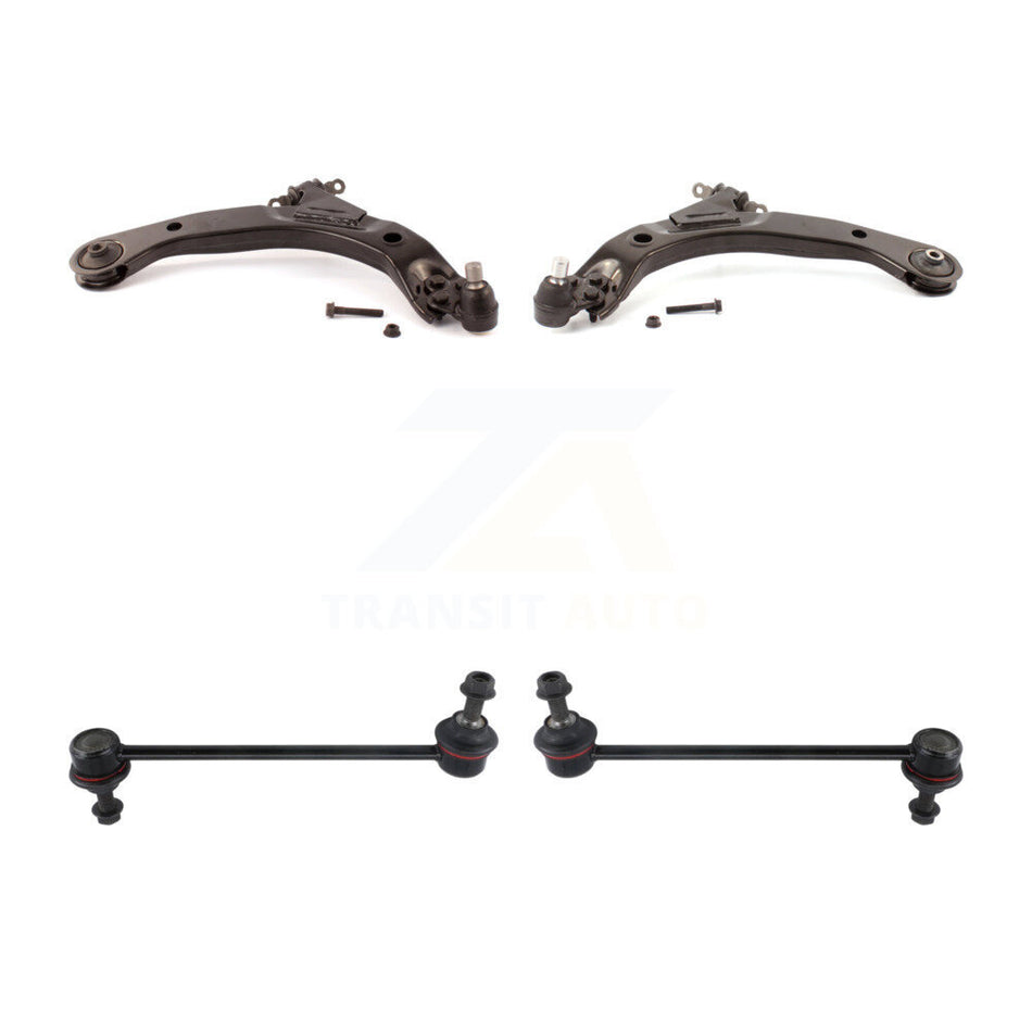 Front Suspension Control Arm And Ball Joint Assembly Stabilizer Bar Link Kit For 2010 Chevrolet HHR Turbocharged With FE1 FE3 9.86" Center to Length KTR-100079