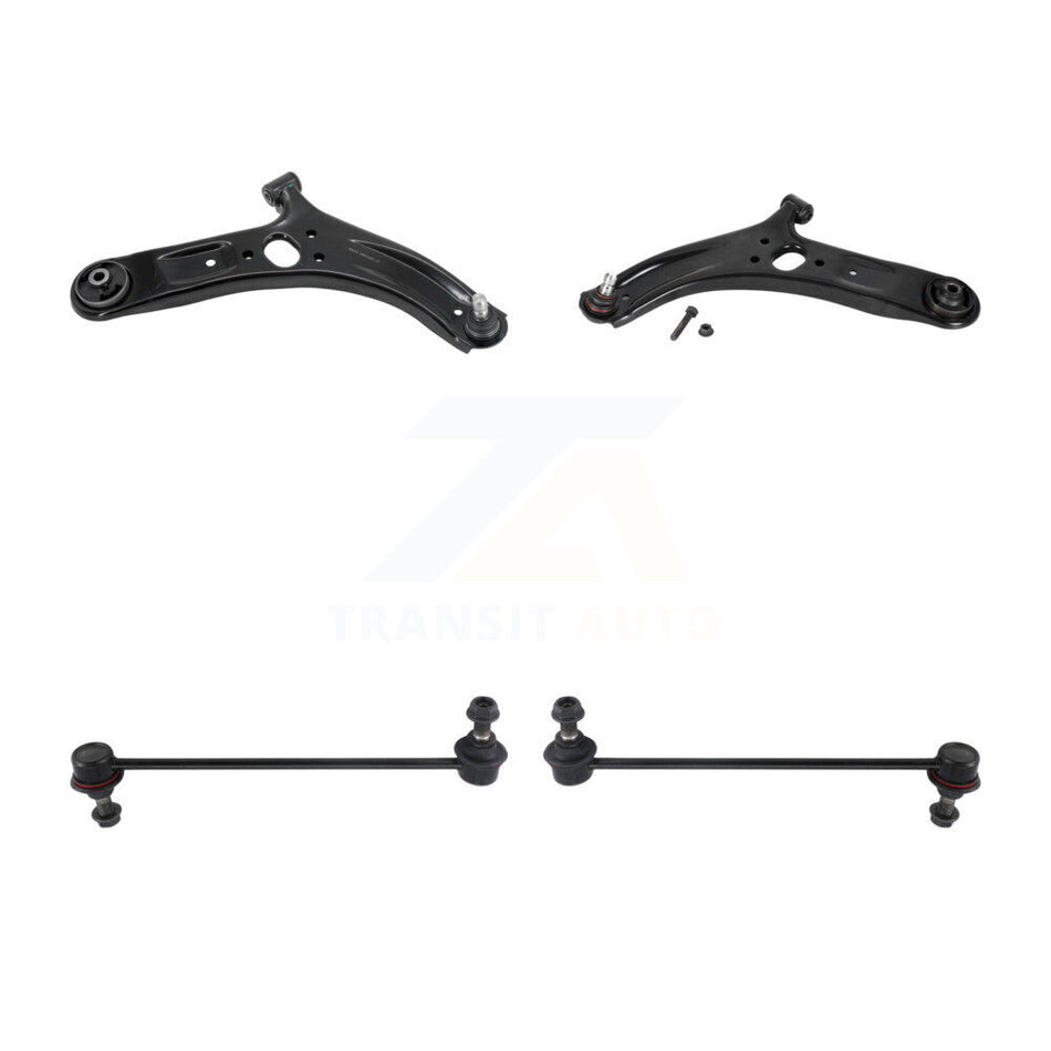 Front Suspension Control Arm And Ball Joint Assembly Stabilizer Bar Link Kit For 2012-2017 Kia Rio KTR-100154