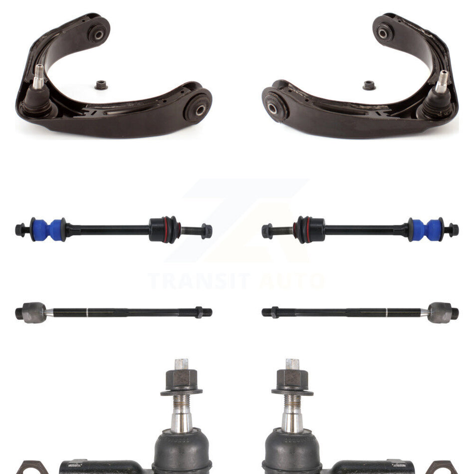 Front Suspension Control Arm And Ball Joint Assembly Steering Tie Rod End Stabilizer Bar Link Kit (8Pc) For 2006-2008 Dodge Ram 1500 4WD With 5 Lug Wheels KTR-100334