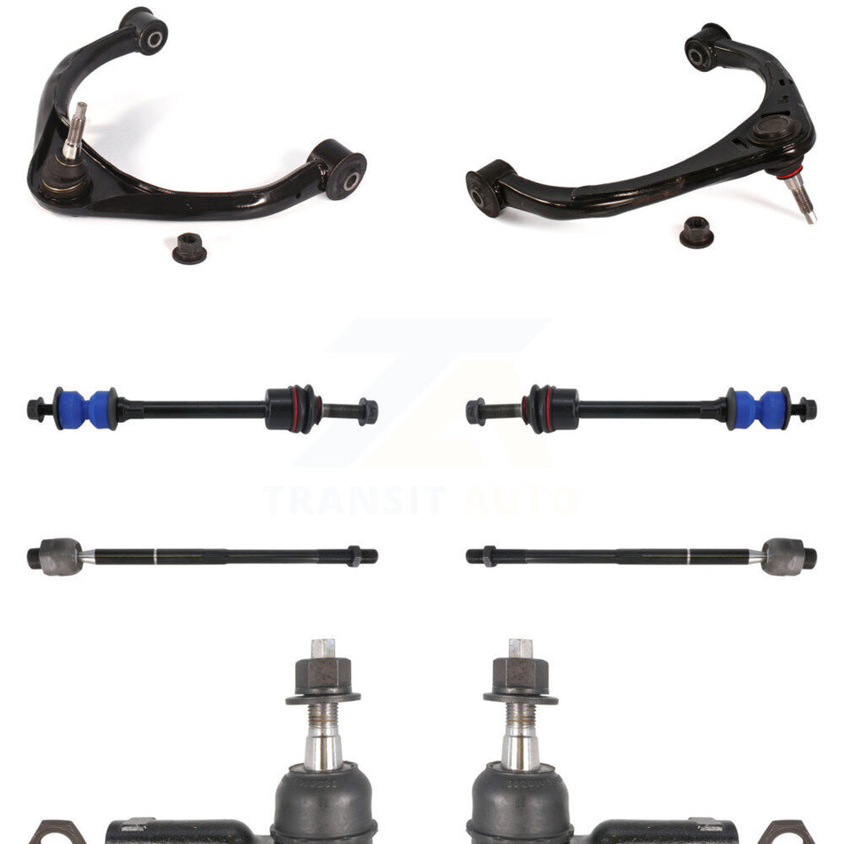 Front Suspension Control Arm And Ball Joint Assembly Steering Tie Rod End Stabilizer Bar Link Kit (8Pc) For Ram 1500 Dodge 4WD KTR-100338
