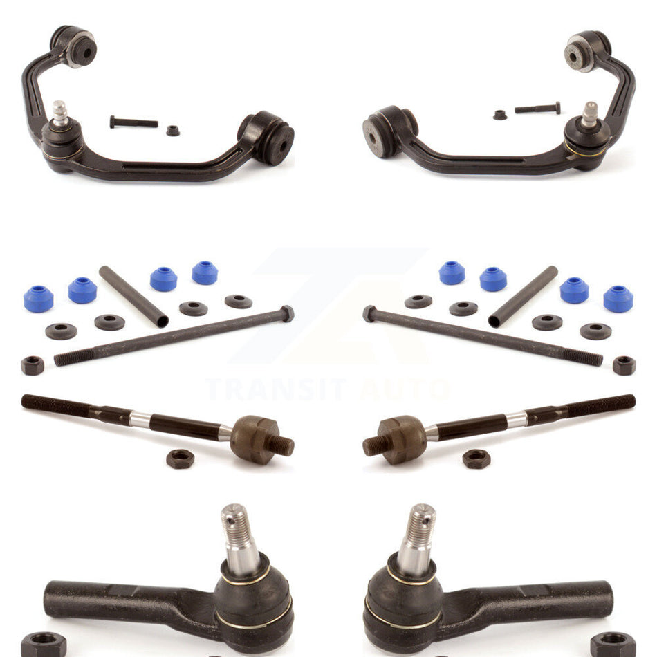 Front Suspension Control Arm And Ball Joint Assembly Steering Tie Rod End Stabilizer Bar Link Kit (8Pc) For Mazda B2300 B3000 KTR-100346