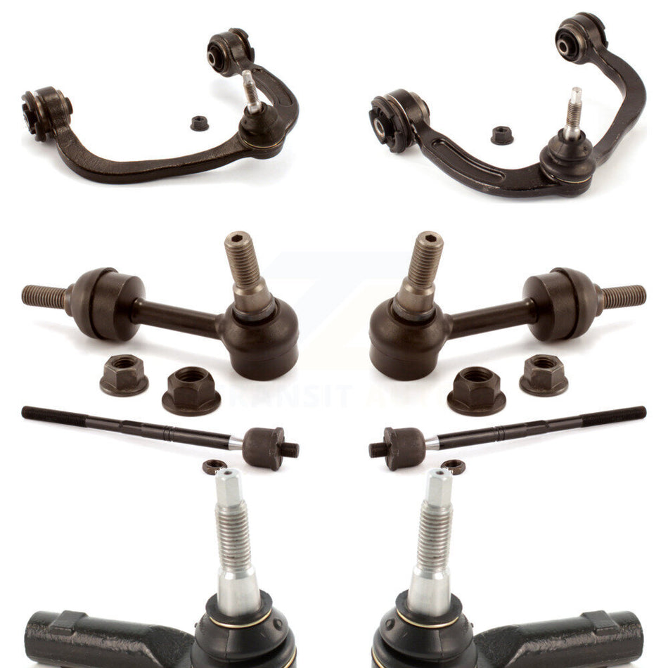 Front Suspension Control Arm And Ball Joint Assembly Steering Tie Rod End Stabilizer Bar Link Kit (8Pc) For Ford F-150 RWD KTR-100350