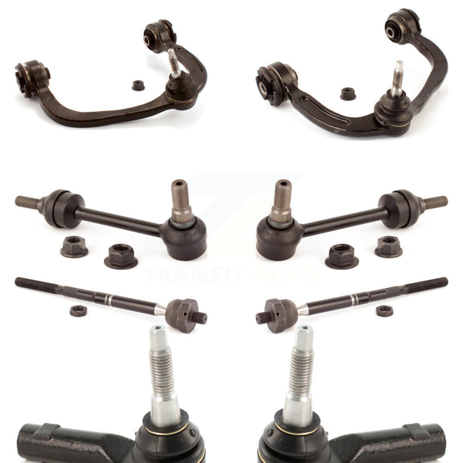 Front Suspension Control Arm And Ball Joint Assembly Steering Tie Rod End Stabilizer Bar Link Kit (8Pc) For Ford F-150 4WD KTR-100351