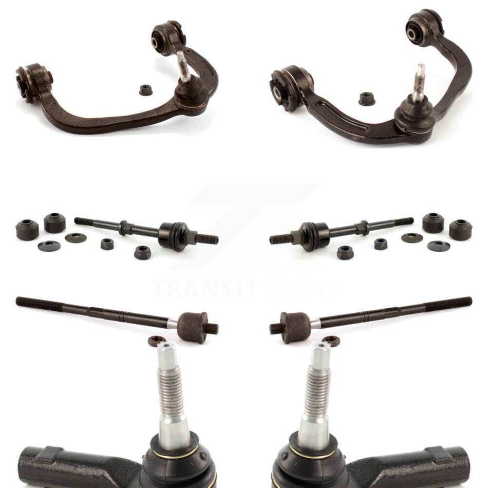 Front Suspension Control Arm And Ball Joint Assembly Steering Tie Rod End Stabilizer Bar Link Kit (8Pc) For Ford F-150 Lincoln Mark LT RWD KTR-100353