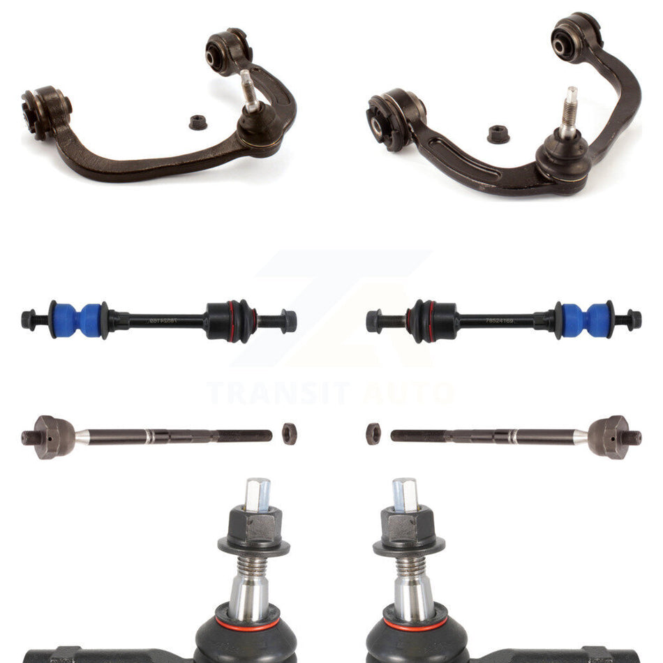 Front Suspension Control Arm And Ball Joint Assembly Steering Tie Rod End Stabilizer Bar Link Kit (8Pc) For Ford F-150 4WD KTR-100354