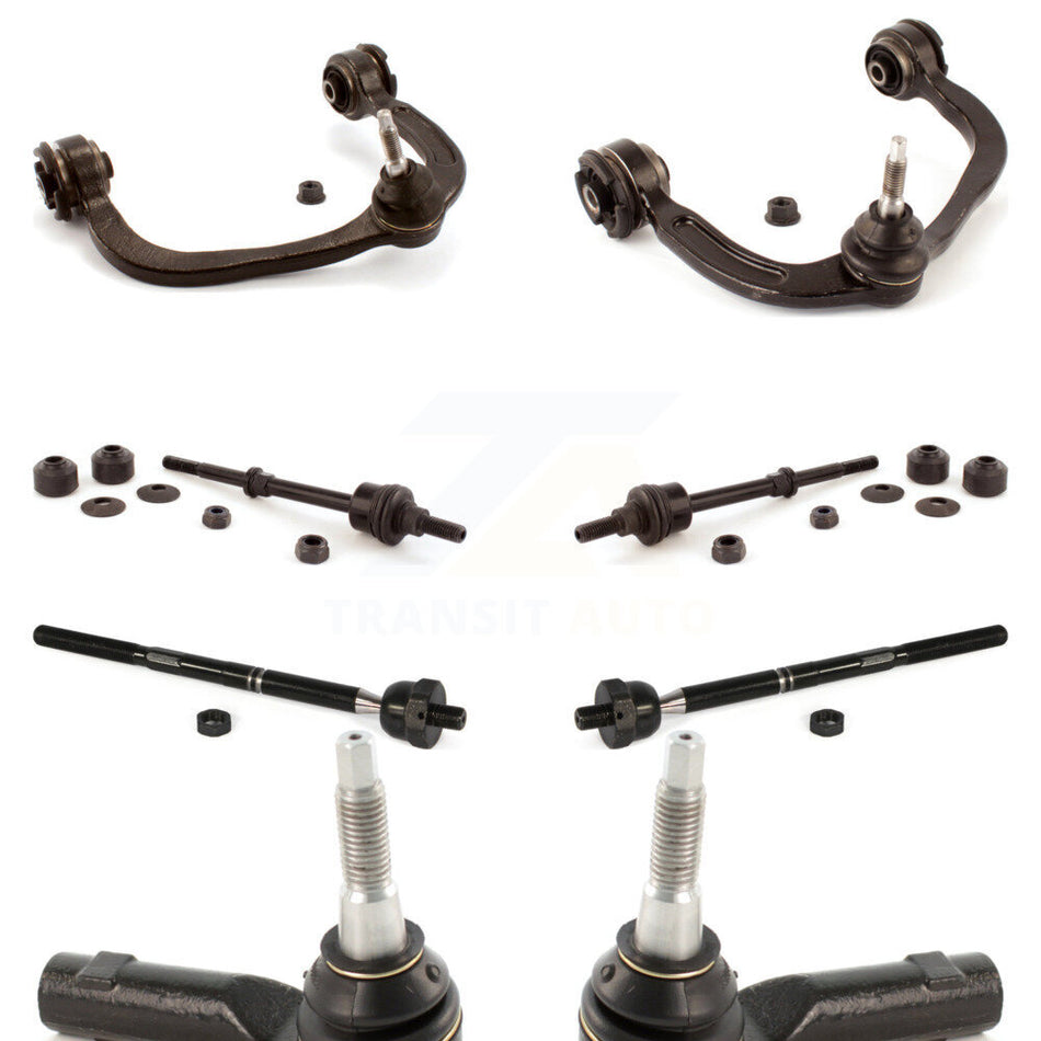 Front Suspension Control Arm And Ball Joint Assembly Steering Tie Rod End Stabilizer Bar Link Kit (8Pc) For Ford F-150 Lincoln Mark LT 4WD KTR-100355
