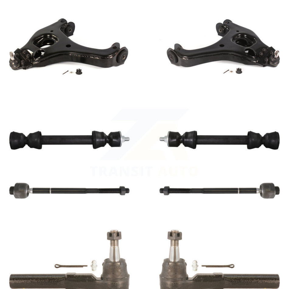 Front Suspension Control Arm And Ball Joint Assembly Steering Tie Rod End Stabilizer Bar Link Kit (8Pc) For Chevrolet Silverado 1500 GMC Sierra Classic KTR-100365