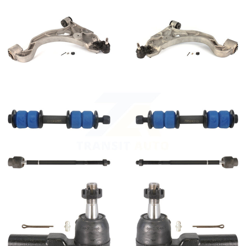 Front Suspension Control Arm And Ball Joint Assembly Steering Tie Rod End Stabilizer Bar Link Kit (8Pc) For Pontiac Bonneville Buick Park Avenue Oldsmobile Aurora KTR-100372