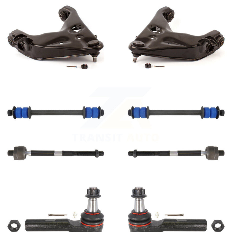 Front Suspension Control Arm And Ball Joint Assembly Steering Tie Rod End Stabilizer Bar Link Kit (8Pc) For Ford Ranger Explorer Mazda Mercury Mountaineer B3000 B4000 B2500 KTR-100378