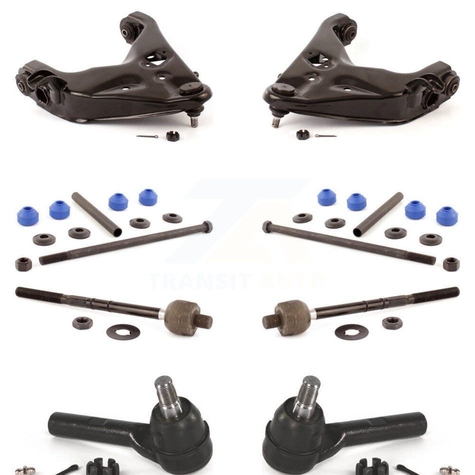 Front Suspension Control Arm And Ball Joint Assembly Steering Tie Rod End Stabilizer Bar Link Kit (8Pc) For 2001-2005 Ford Explorer Sport Trac KTR-100380