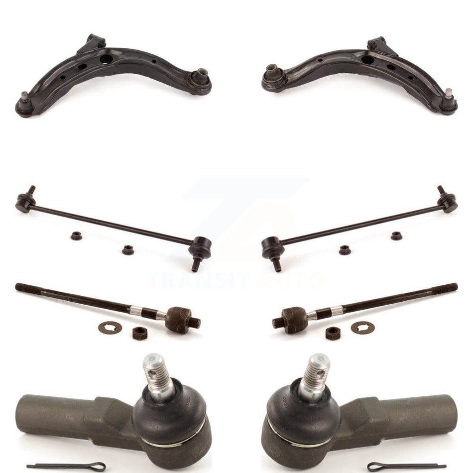 Front Suspension Control Arm And Ball Joint Assembly Steering Tie Rod End Stabilizer Bar Link Kit (8Pc) For Mazda MPV KTR-100385