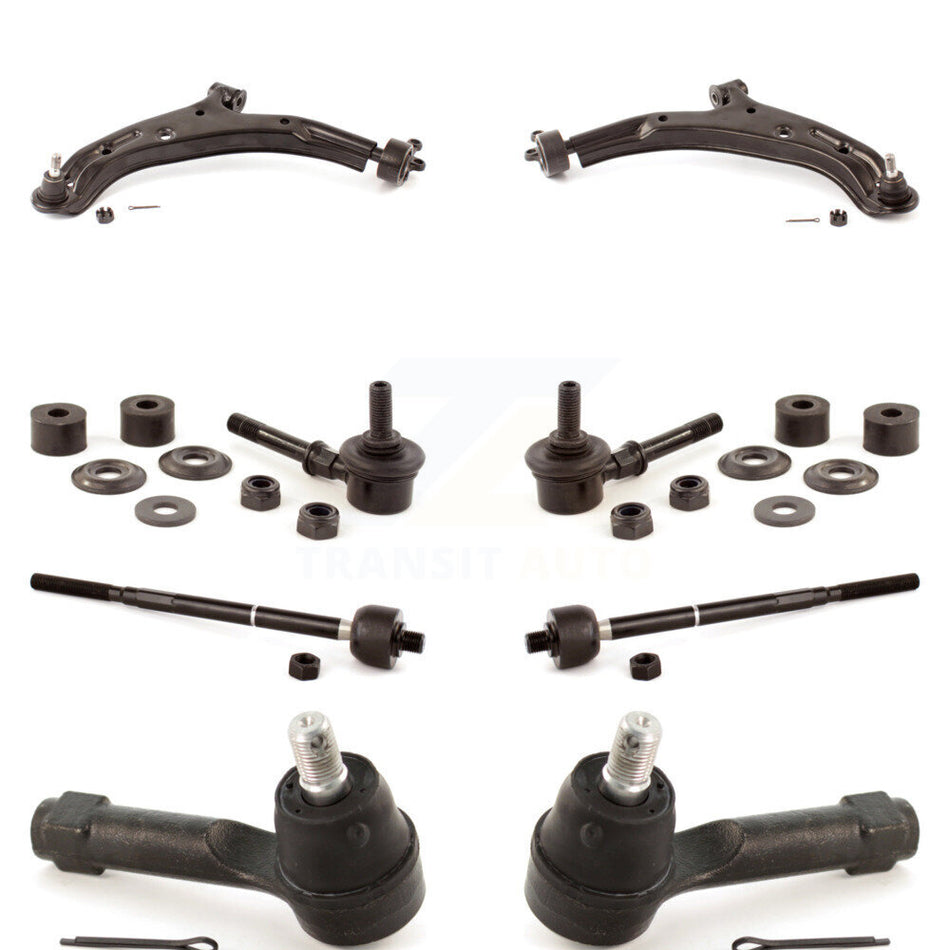Front Suspension Control Arm And Ball Joint Assembly Steering Tie Rod End Stabilizer Bar Link Kit (8Pc) For Nissan Sentra KTR-100386