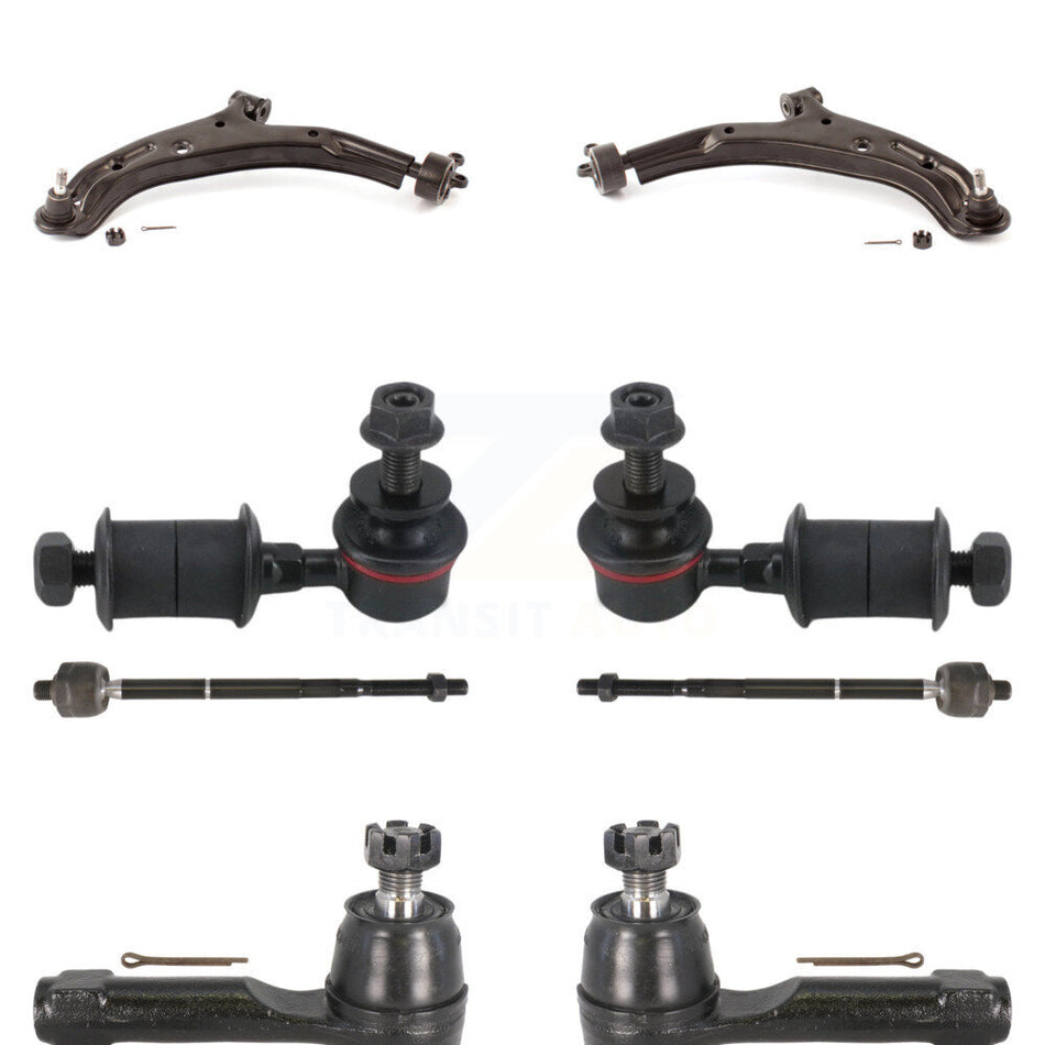 Front Suspension Control Arm And Ball Joint Assembly Steering Tie Rod End Stabilizer Bar Link Kit (8Pc) For Nissan Sentra KTR-100386